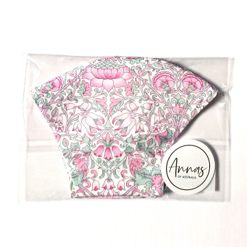 Liberty Tana Lawn Cotton Face Mask - Lodden pink